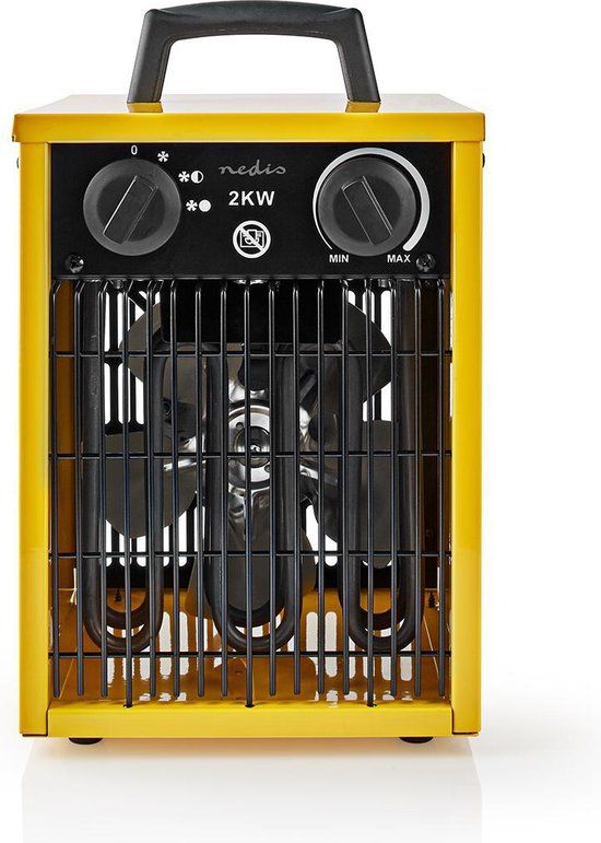 Nedis Industrieel Design Ventilatorkachel - 2000W - Geel