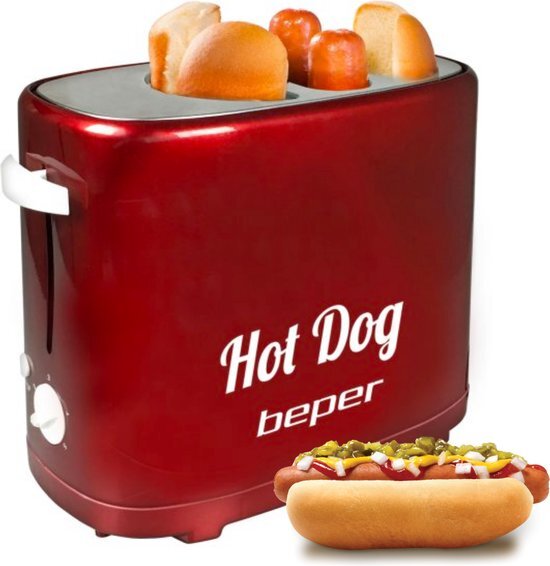 Beper BT.150Y hotdogmaker rood