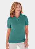 Goldner Poloshirt Trui met overhemdkraag en knoopsluiting