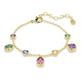 Swarovski Imber Armband, Gemengde Slijpsels, Meerkleurig, 18 Karaat Gouden Afwerking