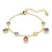 Swarovski Imber Armband, Gemengde Slijpsels, Meerkleurig, 18 Karaat Gouden Afwerking