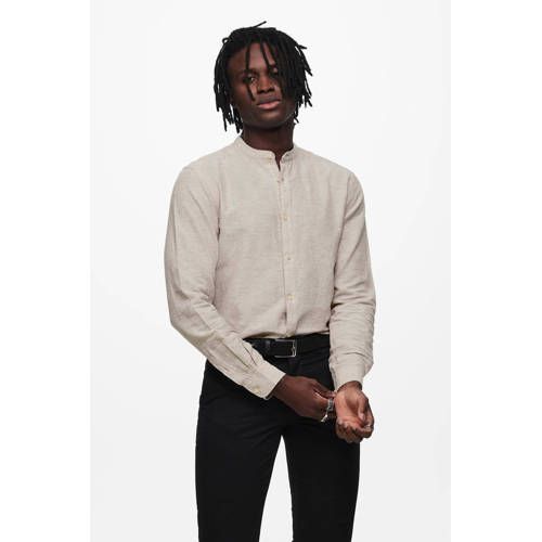 ONLY & SONS ONSCAIDEN Slim Fit Overhemd - Chinchilla