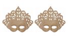 Décopatch AC786Cpack - Lot de 2 supports en papier mâché, masque princesse (adulte)