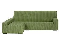 Martina Home Bankhoes elastisch chaise longue linkermouw 32x42x17 cm groen
