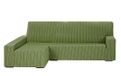 Martina Home Bankhoes elastisch chaise longue linkermouw 32x42x17 cm groen