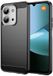 Techsuit Carbon Silicone Back Cover - Zwart
