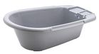 Rotho Babydesign Babybadje, met afvoerplug, 0 - 12 maanden, Bella Bambina, stone grey (grijs), 200200286
