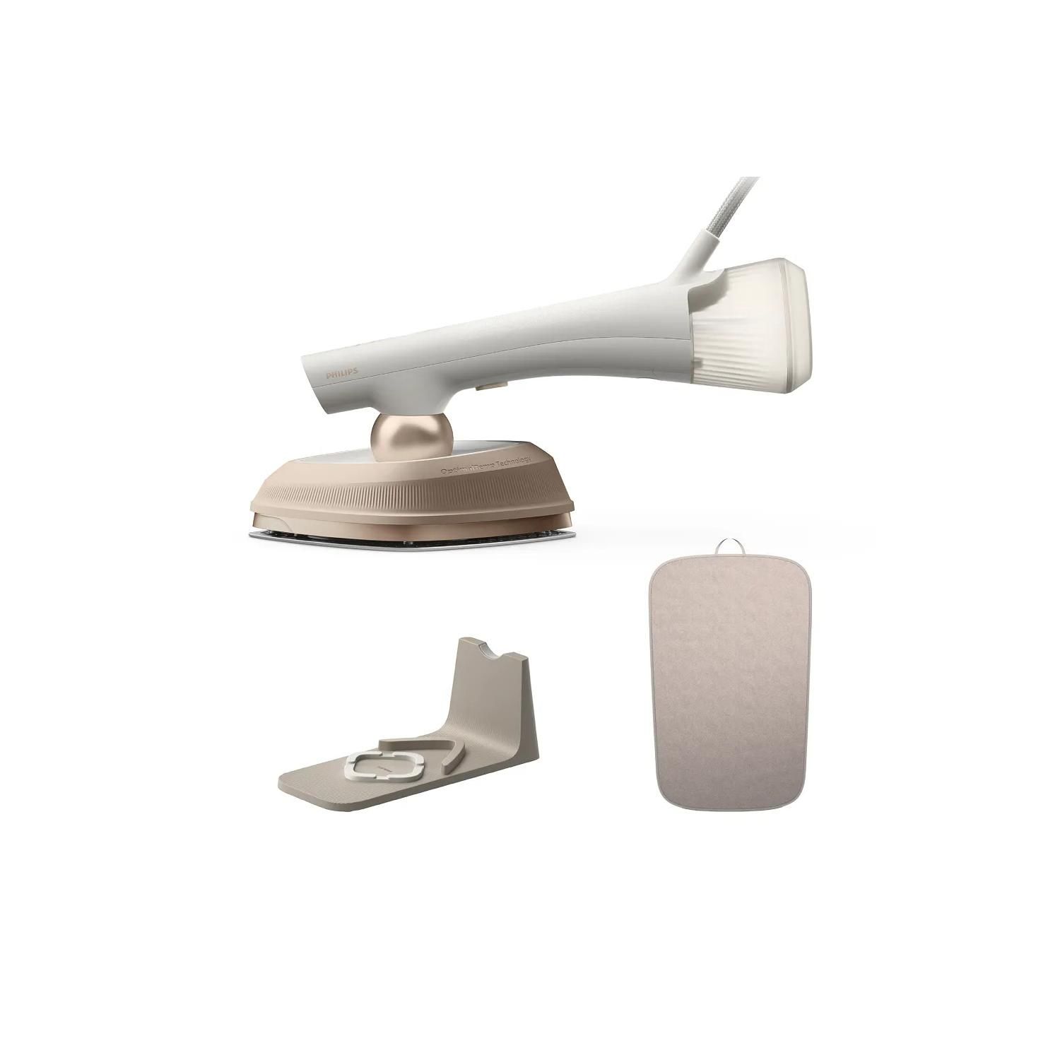 Philips OneTurn GC213/10 Hybride stoomstrijkijzer & kledingstomer - Wit