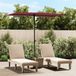 Maison Exclusive Parasol avec mât en aluminium, 2x1,5 mètre, bordeaux