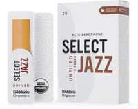 D'Addario Woodwinds ORRS10ASX2M Organic Select Jazz Altsaxofoonriet, 2 Medium, 10-pack, Unfiled