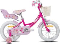 JOYSTAR Unicorn Kinderfiets voor Meisjes - 12 Inch - Fuchsia