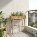 VidaXL Tuinplanter met houder naturel 100 x 38 x 114 cm bamboe