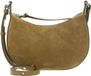 Coccinelle Leren schoudertas Fujiko Suede Bi Mini Bag Seagrass / Seagrass kaki