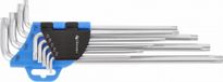 GTV Poland S.A. Clés Allen, clé Allen de précision extra longue Torx, 9 pièces, CrV