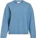 Viliga VILA Gebreide trui VILIGA ronde hals Blue Shadow1 XS