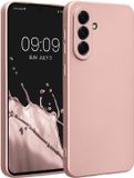 kwmobile metallic telefoonhoesje van TPU - geschikt voor Samsung Galaxy A56 5G - Flexible case voor smartphone - In metallic roségoud