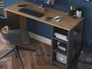 HATCHICO Bureau 120 cm noyer/anthracite