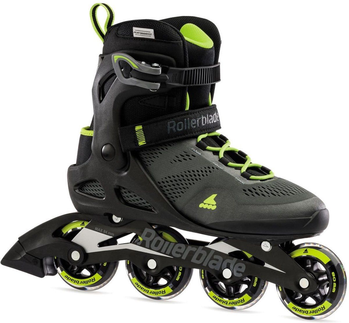 Rollerblade Inlineskates - Maat 42.5 - Mannen - Zwart/Lime Groen - 2023