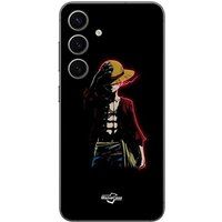 Maniacase Etui Samsung Galaxy S24 plus one piece manga anime luffy zwarte achtergrond