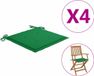 vidaXL Tuinstoelkussens 6 stuks 40x40x3 cm Oxford stof groen