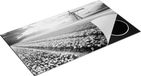 Chefcare Inductie Beschermer Kleurrijke Bloemenveld - Zwart Wit - 95x55 cm