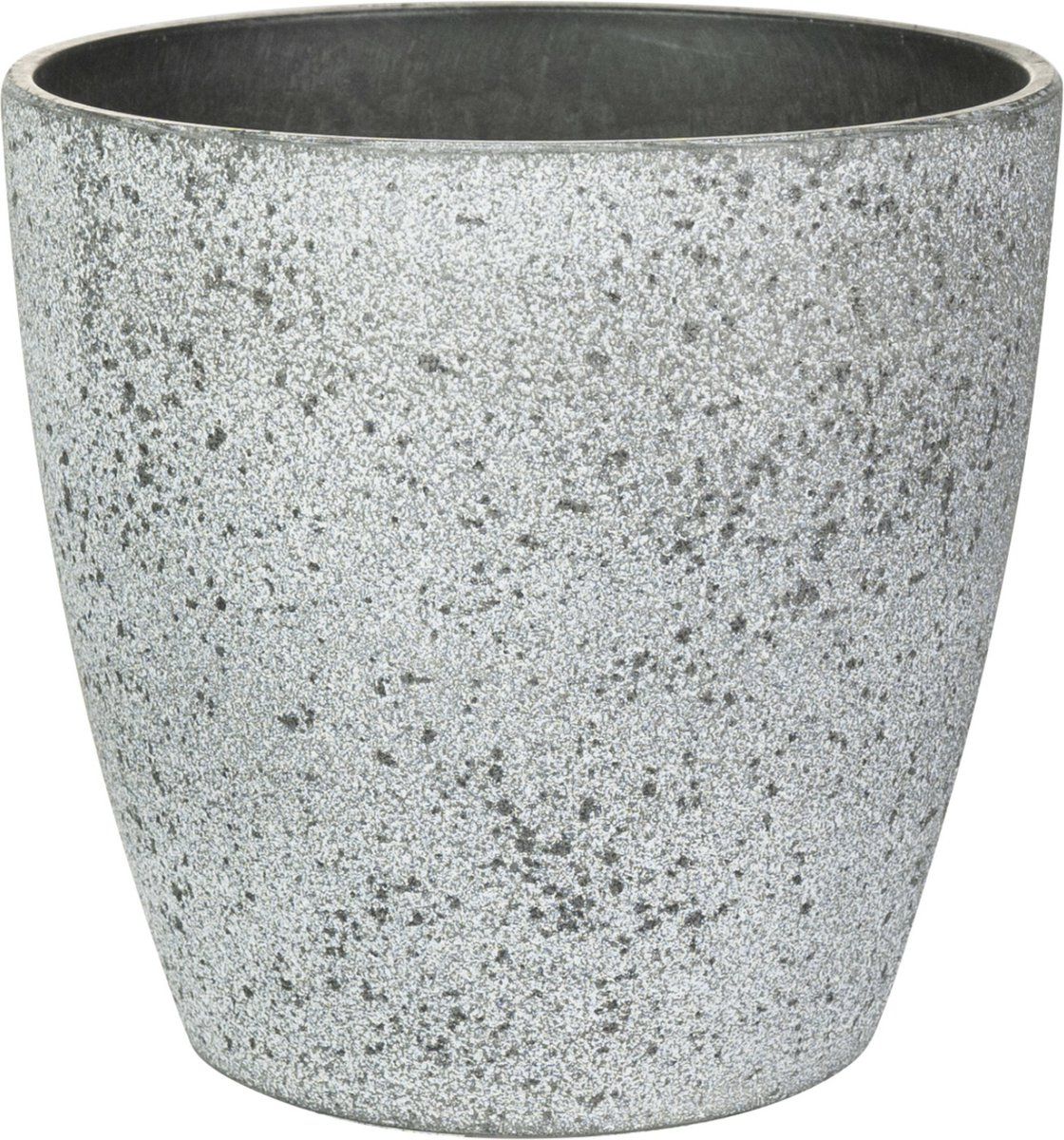 Steege TER Bloempot/plantenpot - betongrijs - D19/H15 cm
