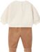 Vertbaudet 3-delige babyset geboorte ecru lange mouw sjaalkraag 100% polyester maat 62