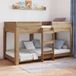 vidaXL Stapelbed voor kinderen, ambachtelijk eiken, 90 x 190 cm