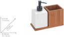 Wenko Afwasmiddel en zeep dispenser met afwasborstelhouder - 500 ml