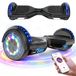GeekMe Hoverboard, 6,5 pouces, version enfant, moteur double puissant, haut-parleur Bluetooth, éclairage LED. Hoverboards pour enfants et adolescents