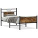 VidaXL Bedframe Gerookt Eiken 120x190 cm