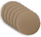 vidaXL - Coussin - 6 pièces - HEERLEN - Taupe - Ø 40 cm - Polyester
