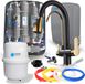 Ari Waterfilter onder de gootsteen RO7 Slim Ari met omgekeerde osmose, 7-traps filtratie, mineralisatie en ionisatie, zwart-gouden set