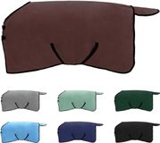 vidaXL - Paardendeken - Volledig - Donkerbruin - 75 cm - Polyester - Fleece