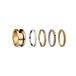 BERING Damen Ring in gold glänzend - Arctic Symphony Collection mit Edelstahl - Symphony-Set-E