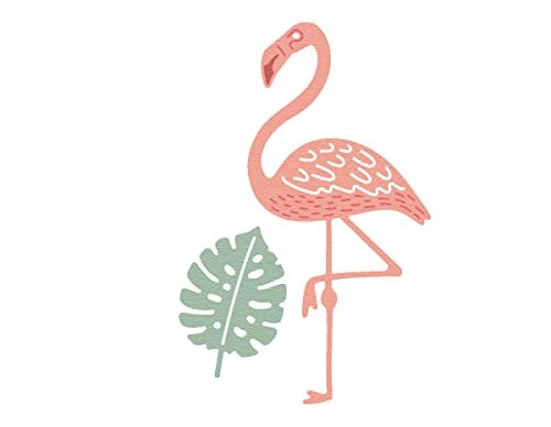 MISS KUTY ZAG fijne stansvorm voor kinderen, flamingo, met 2-delig blad.