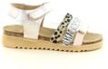 Develab 48510 Sandalen Dames Assorti Kleur Leer Klittenband Panterprint Lente/Zomer 2025