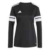 Adidas Squadra 25 T-shirt Met Lange Mouwen Zwart 2XL Vrouw