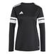 adidas dames Squadra25 Jersey Long Sleeve Shirt, black/white, XL