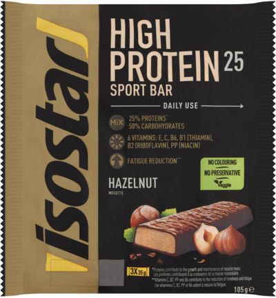 Isostar High Protein reep Hazelnoot (105G)
