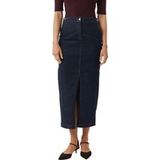 Comma Rok Recht Navy Effen Coton 38