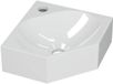 INK - Hoekfontein Polystone met 1 Kraangat - Glans Wit