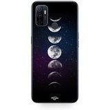 Maniacase Etui Oppo A32 MAAN FASE NACHT STER