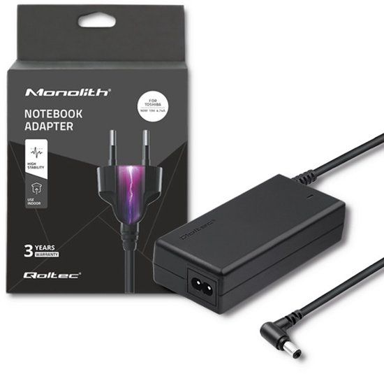 Qoltec - Laptop Netadapter - Toshiba 90W - 19V - 4.74A