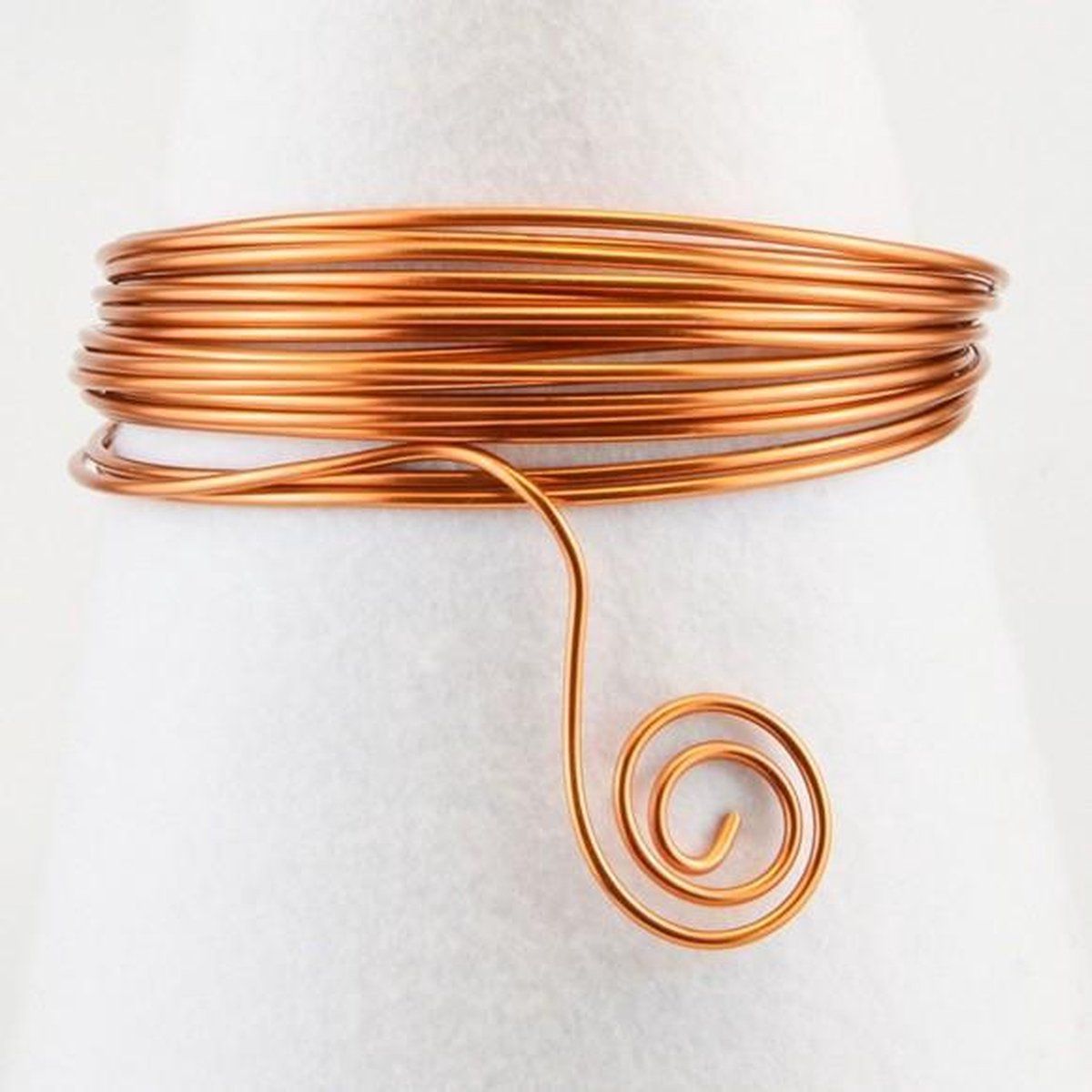 Vaessen Creative Aluminium Wire - 2mm - 5m - Orange Copper