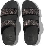 FitFlop Lulu Multi-Tonal Glitter Slides Dames Slippers - Zwart Multi