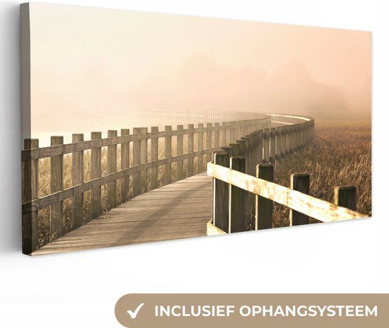 OneMillionCanvasses Canvas Schilderij - Landschap - 40x20 cm - Canvas Print
