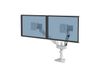 Fellowes Support pour bras double écran TALLO - Pour écran 40'' maxi - Blanc