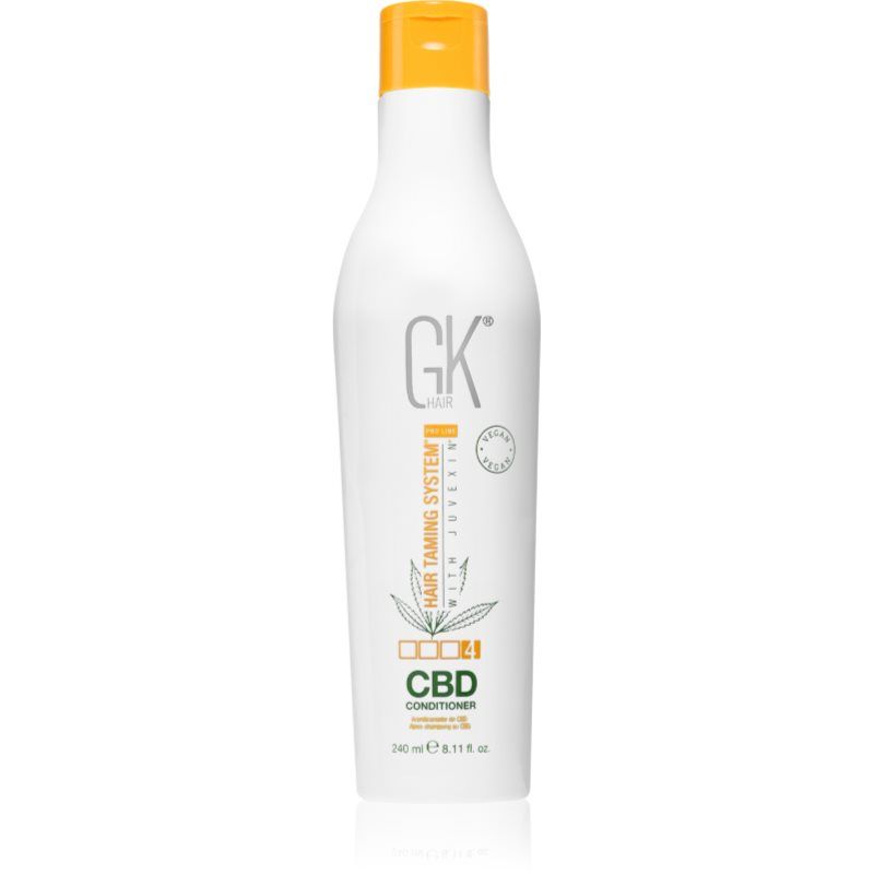 GK HAIR Global Keratine Hemp Conditioner (240 ml) Hydrating Strengthening Color Treated Damaged Repair Biedt voeding en glans verrijkt met natuurlijk organisch veganistisch sulfaat parabenen vrij