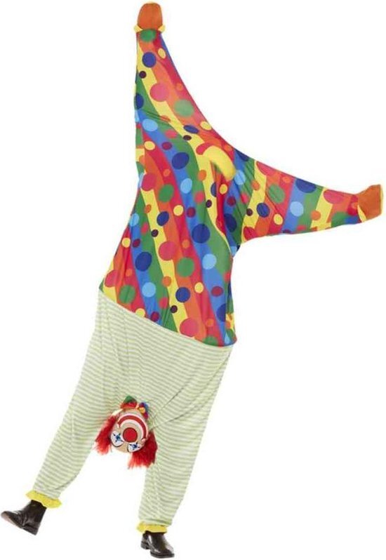 Smiffys Clown & Nar Kostuum | Twee Keer Kijken Clown Op Zn Kop Kostuum | One Size | Carnaval kostuum | Verkleedkleding